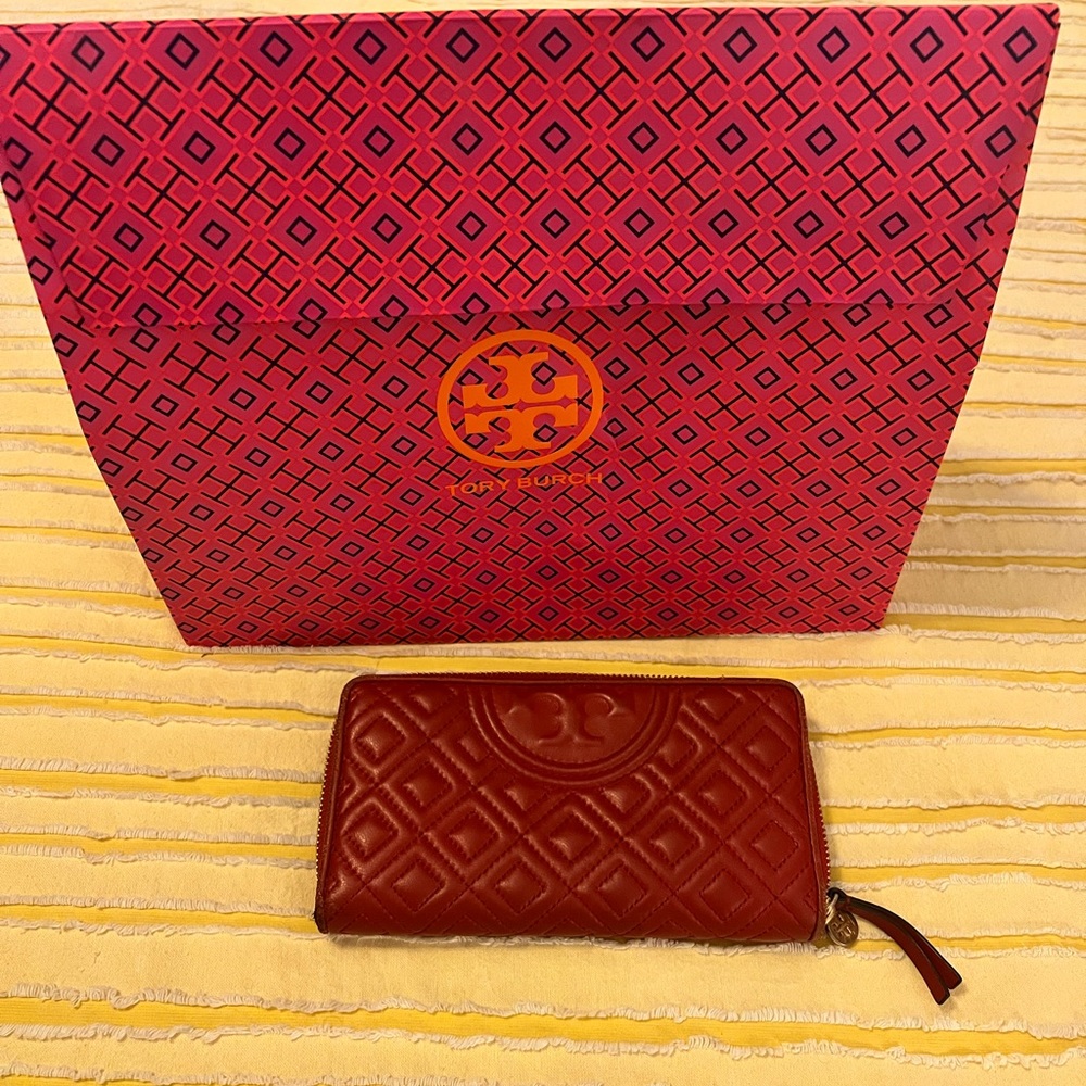 Authentic Tory Burch Red Wallet